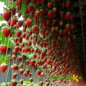 Клубника ампельная Анастасия купить по цене от 370р. в интернет-магазине «Посадика» с доставкой почтой в в Искитиме и по всей России – [изображение №1].